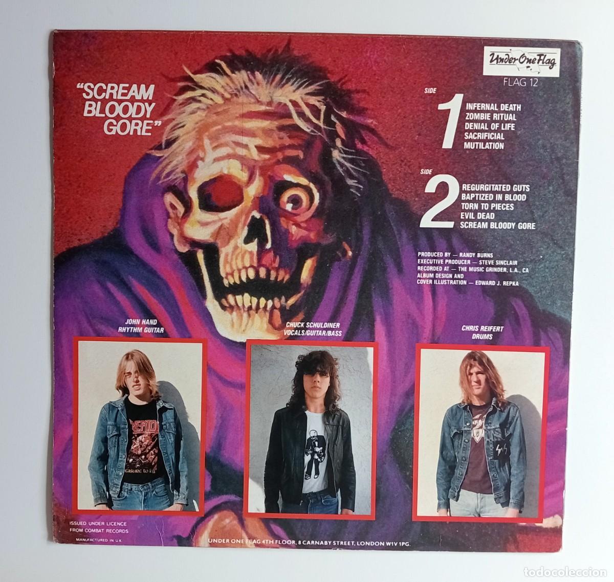 Discos de vinilo: LP DEATH - SCREAM BLOODY GORE - Foto 2