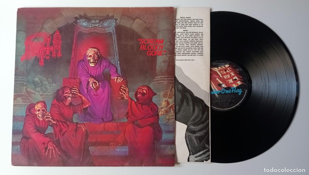Discos de vinilo: LP DEATH - SCREAM BLOODY GORE - Foto 3