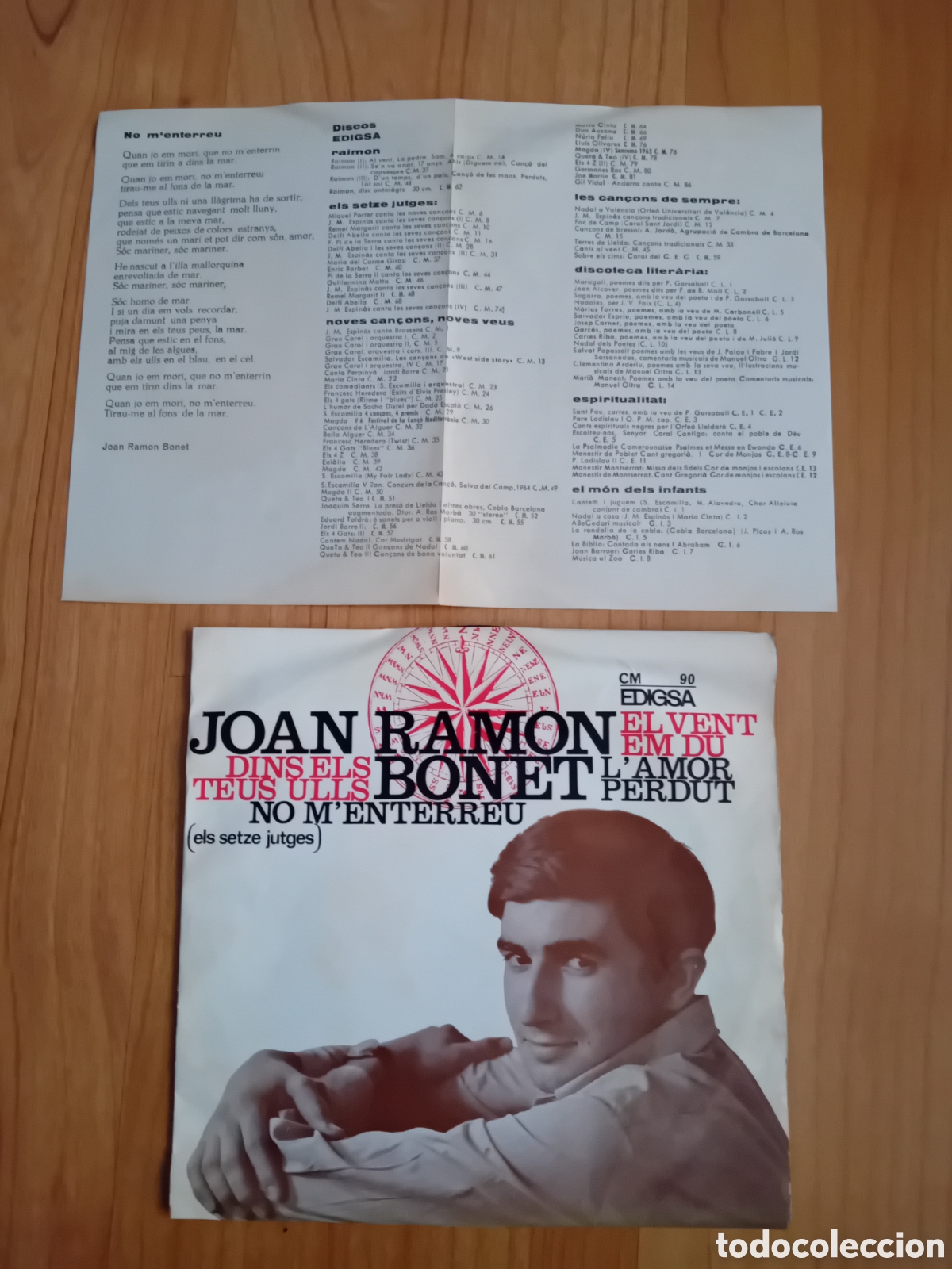 Discos de vinilo: JOAN RAMON BONET. EL VENT EM DU - Foto 1