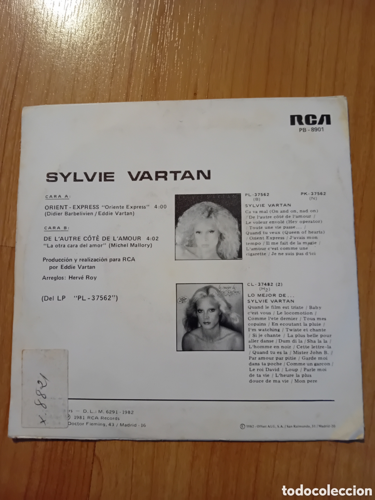 Discos de vinilo: SYLVIE VARTAN. ORIENT EXPRESS - Foto 2