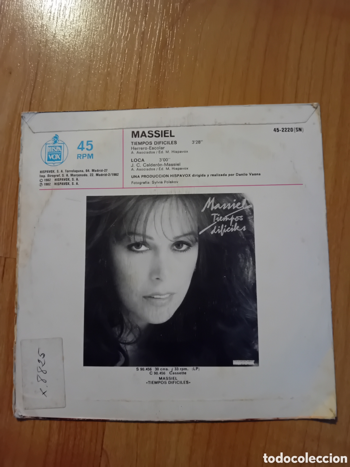 Discos de vinilo: MASSIEL. TIEMPOS DIF&Iacute;CILES. LOCA - Foto 2