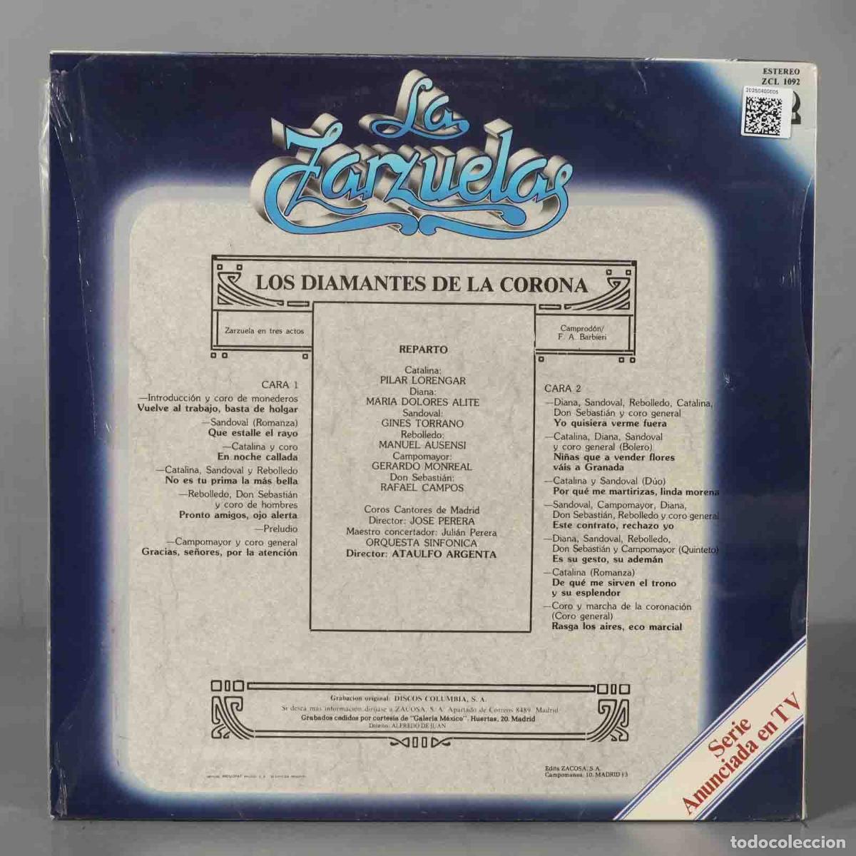 Discos de vinilo: LP. LOS DIAMANTES DE LA CORONA ARGENTA - Foto 2