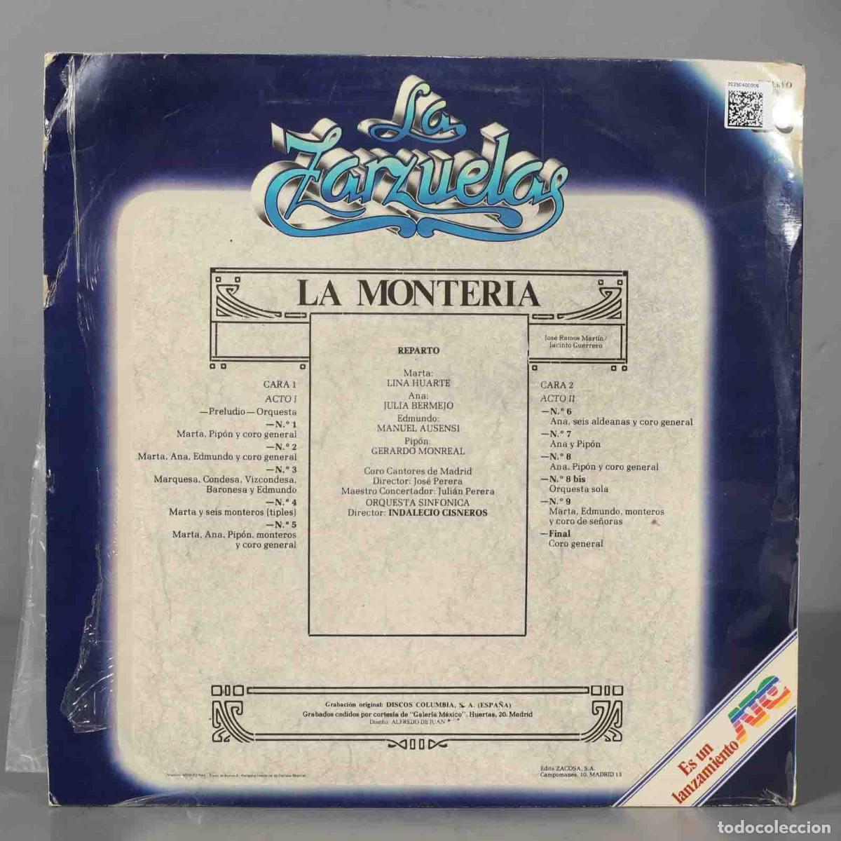 Discos de vinilo: LP. LA MONTERIA CISNEROS - Foto 2
