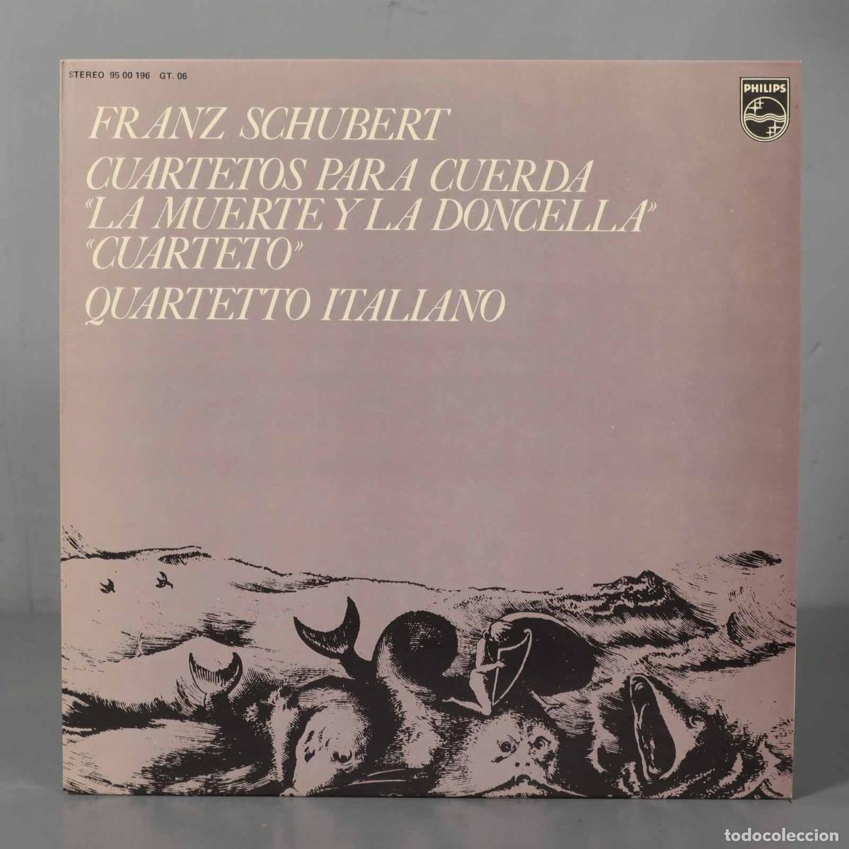 Discos de vinilo: LP. SCHUBERT CUARTETOS PARA CUERDA LA MUERTE Y LA DONCELLA. - Foto 1