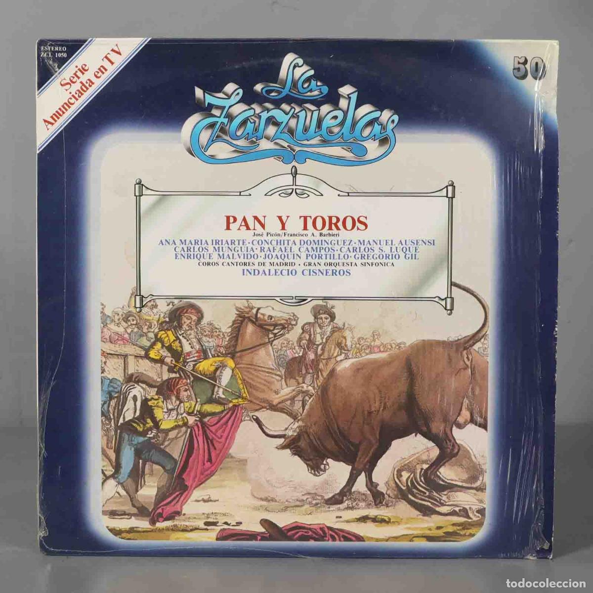 Discos de vinilo: LP. PAN Y TOROS. CISNEROS - Foto 1