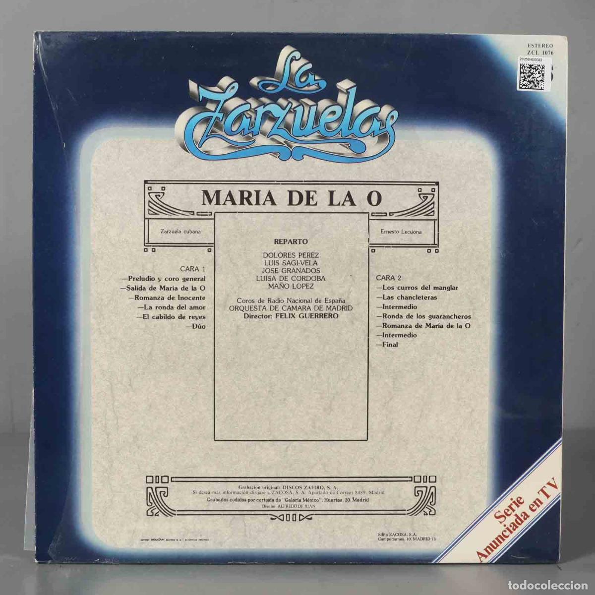 Discos de vinilo: LP. MARIA DE LA O. GUERRERO - Foto 2