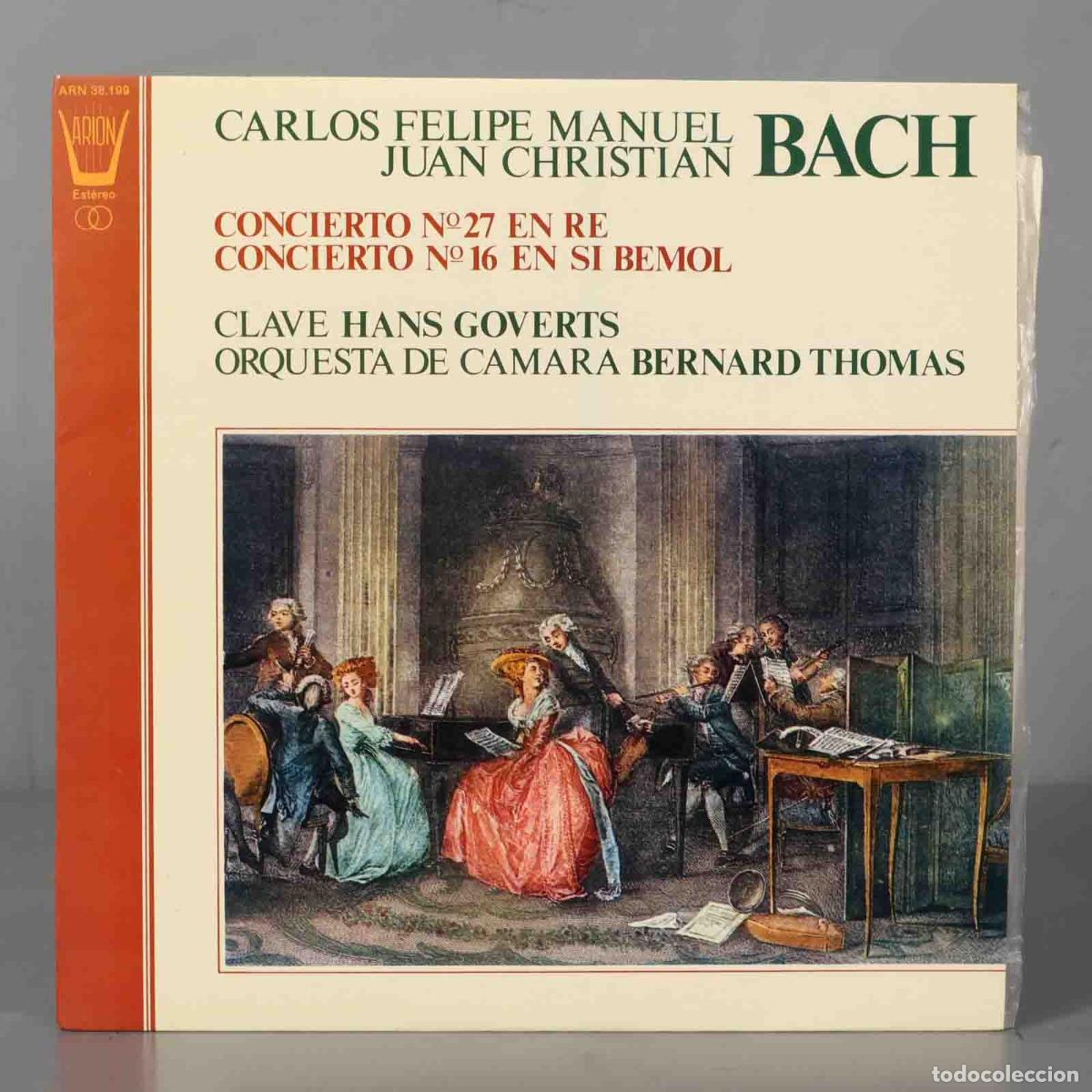 Discos de vinilo: LP. BACH CONCIERTO 27 16 THOMAS - Foto 1