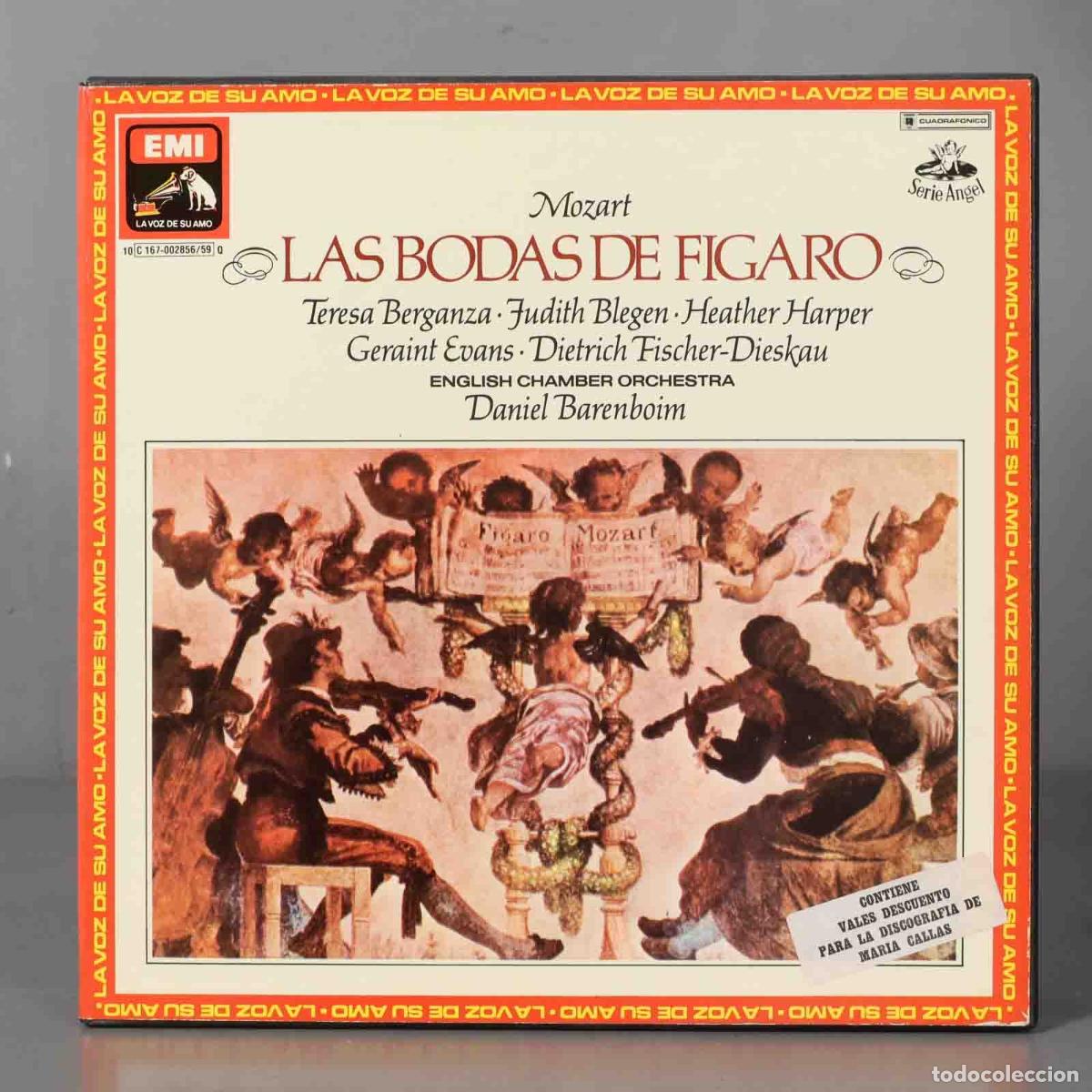 Discos de vinilo: LP. LAS BODAS DE FIGARO MOZART. BARENBOIM - Foto 1