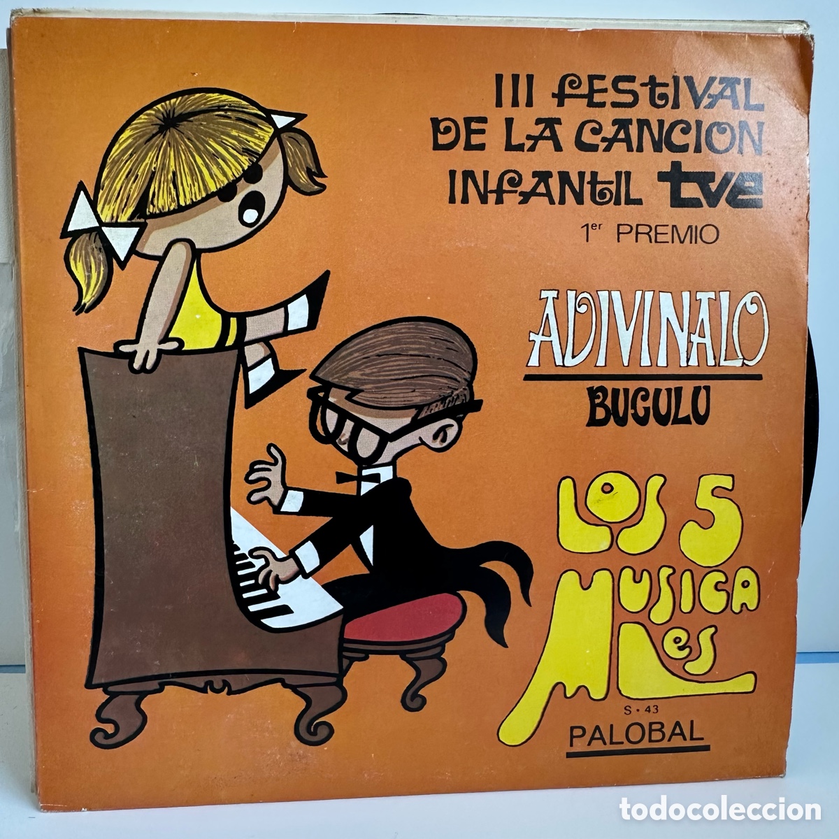 Discos de vinilo: Los 5 Musicales - Adiv&iacute;nalo / Bugul&uacute; (7&rdquo;, Single) - Foto 1