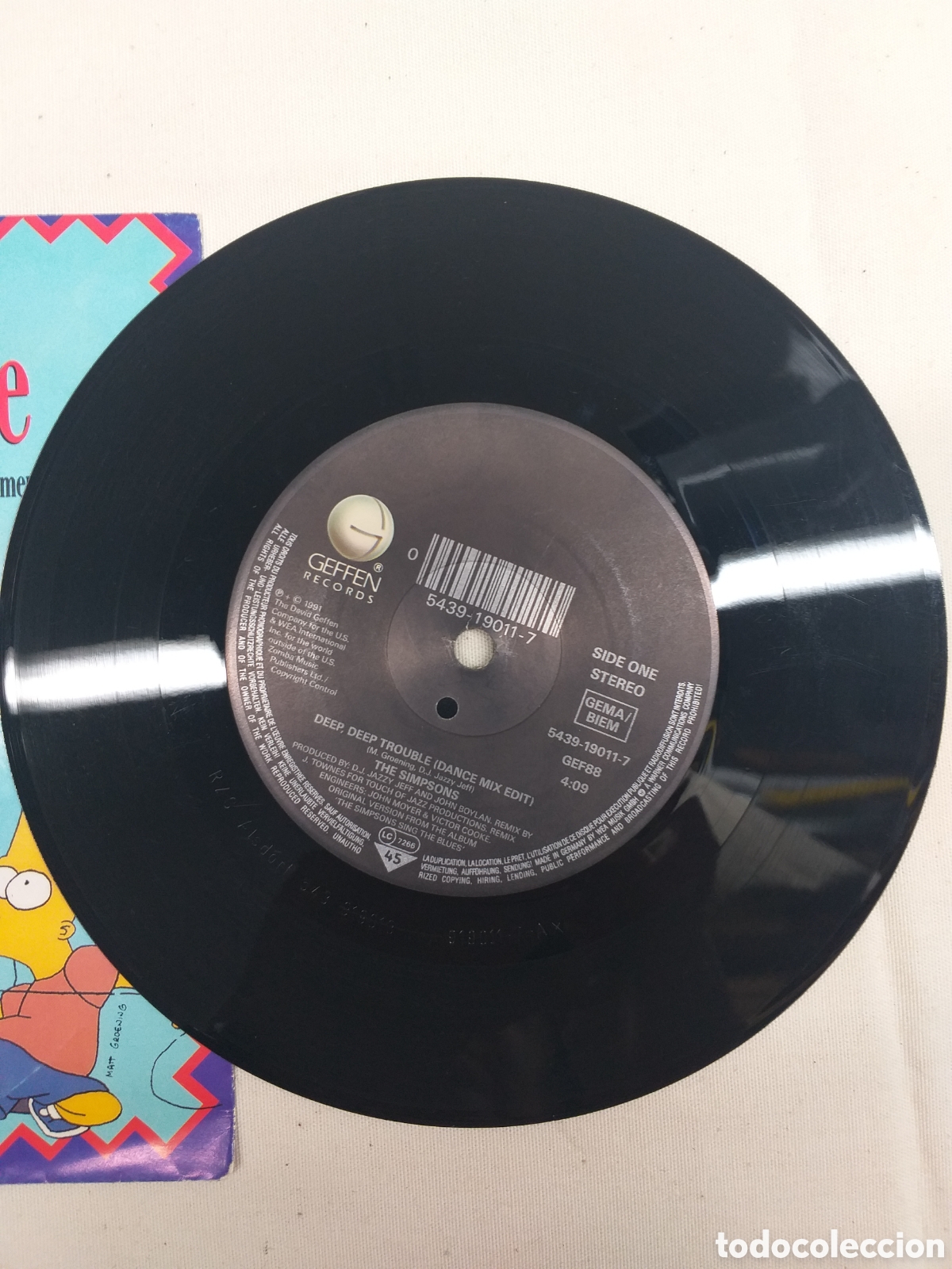 Discos de vinilo: Single vinilo The Simpsons. - Foto 3