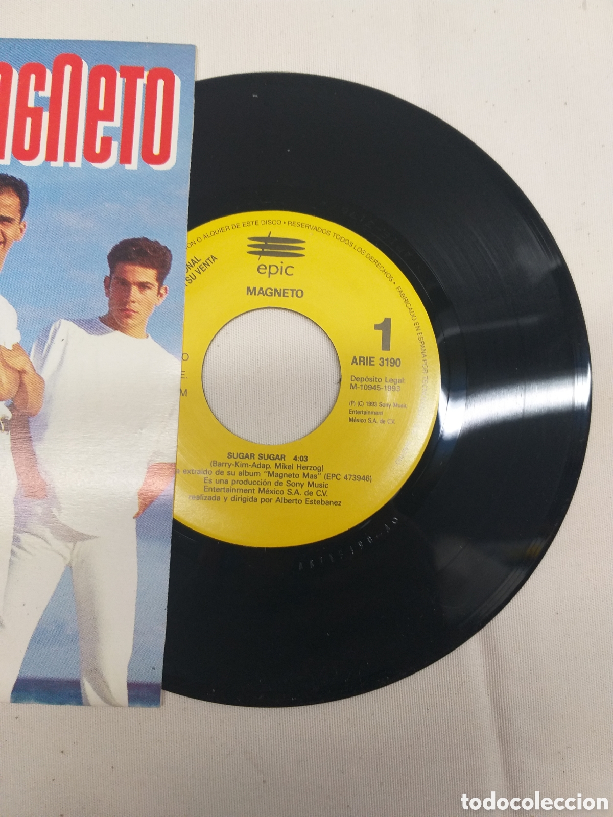 Discos de vinilo: Single vinilo Magneto &ndash; Sugar, Sugar - Foto 3
