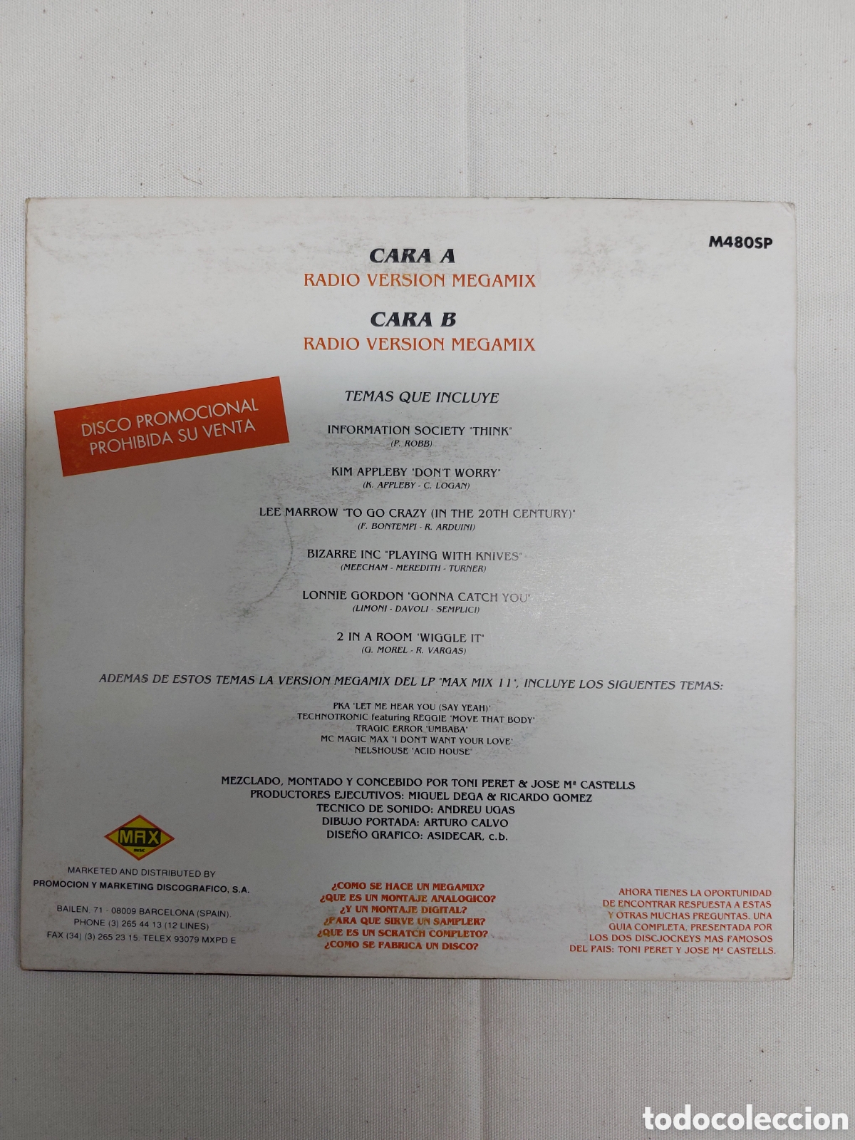Discos de vinilo: Single vinilo Max Mix 11. Promo - Foto 2