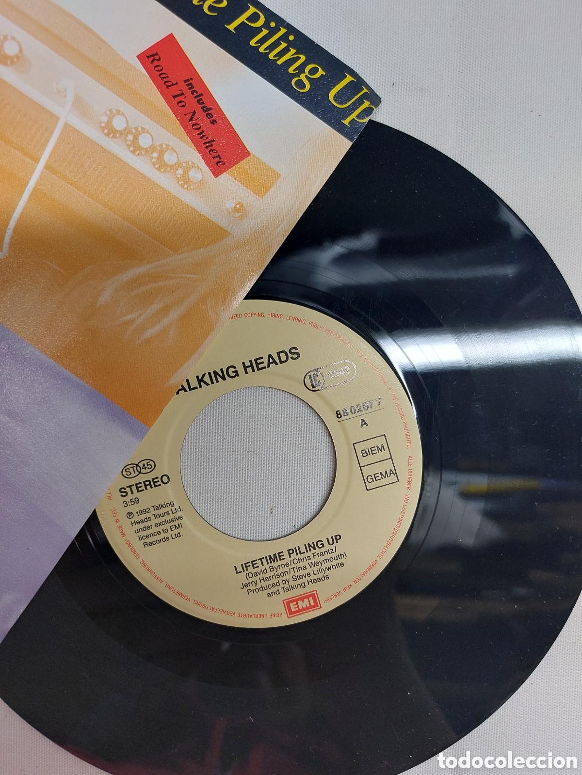 Discos de vinilo: Single promo Talking Heads. - Foto 3