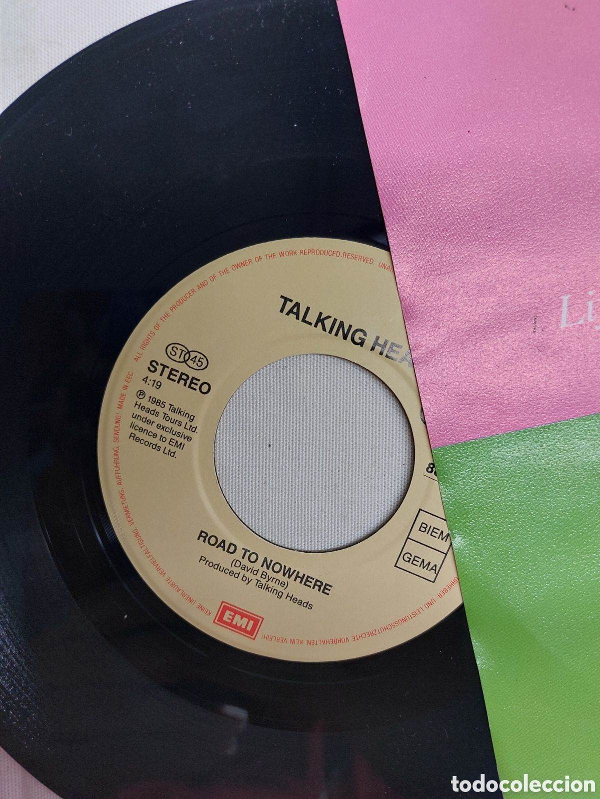 Discos de vinilo: Single promo Talking Heads. - Foto 4