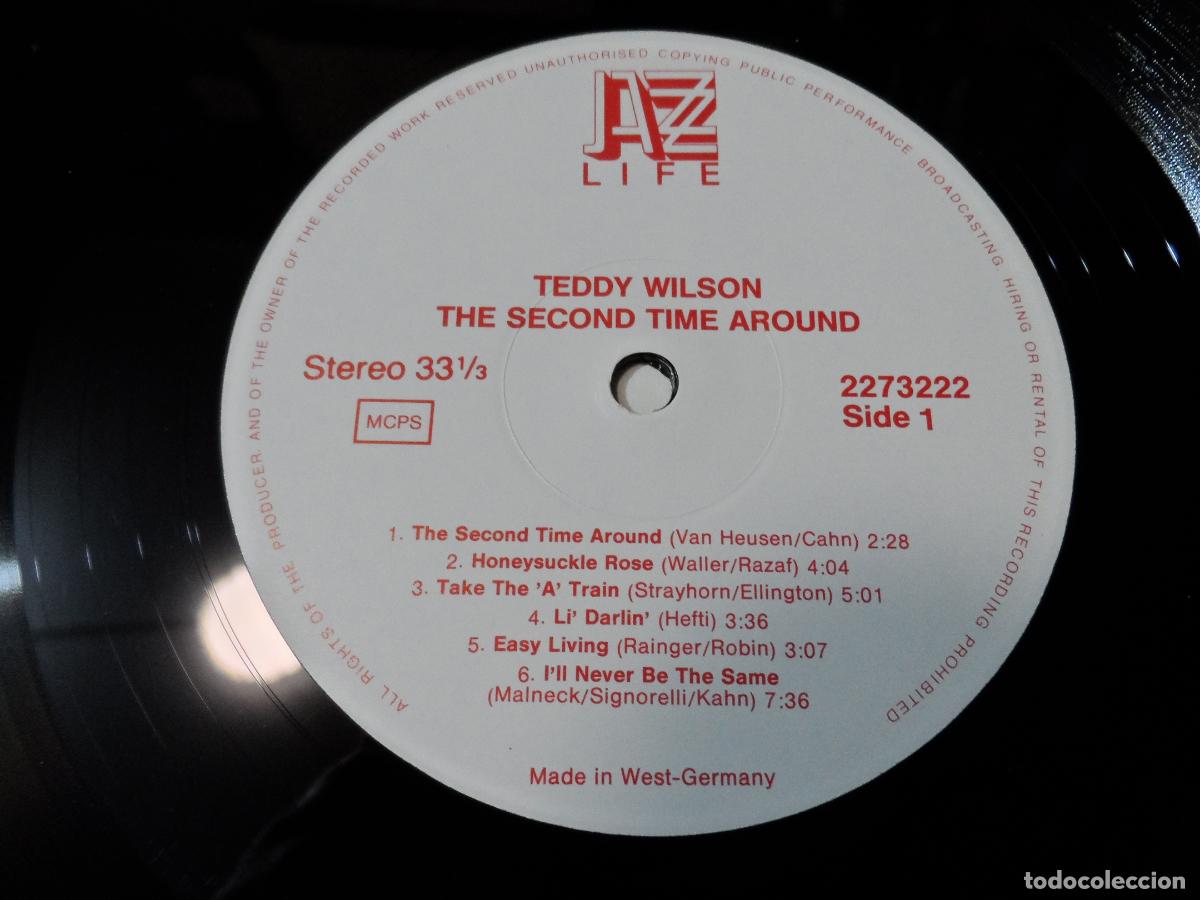 Discos de vinilo: Teddy Wilson &ndash; The Second Time Around (GERMANY 1988) - Foto 3