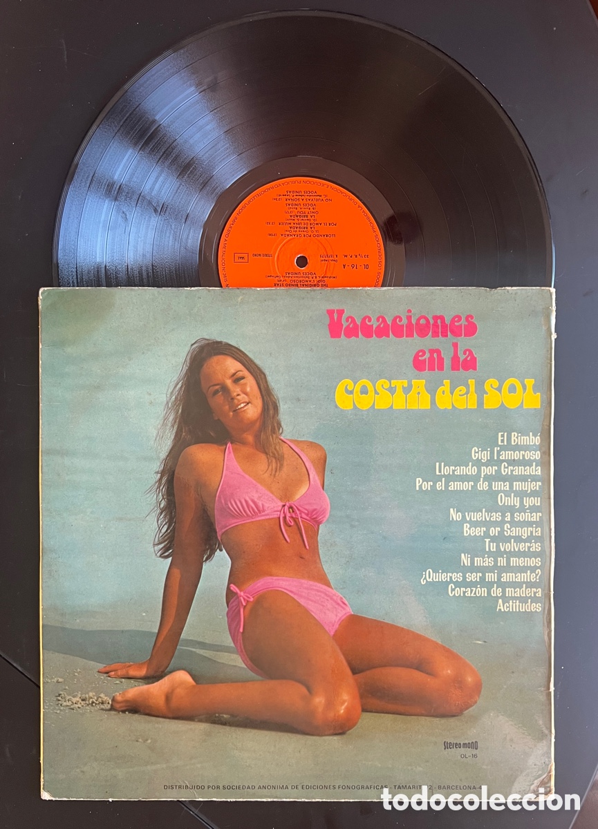 Discos de vinilo: Vacaciones en la costa del sol 1969. Disco Vinilo LP - Foto 1