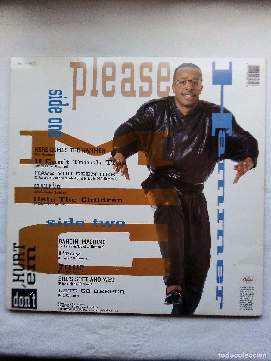 Discos de vinilo: MC HAMMER - PLEASE HAMMER DONT HURT EM - LP ESPA&Ntilde;A 1990 - Foto 2