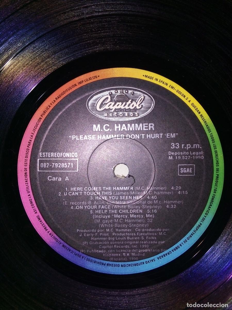 Discos de vinilo: MC HAMMER - PLEASE HAMMER DONT HURT EM - LP ESPA&Ntilde;A 1990 - Foto 5