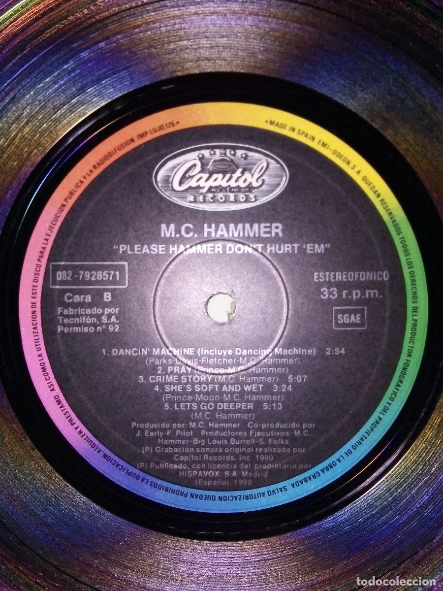 Discos de vinilo: MC HAMMER - PLEASE HAMMER DONT HURT EM - LP ESPA&Ntilde;A 1990 - Foto 6