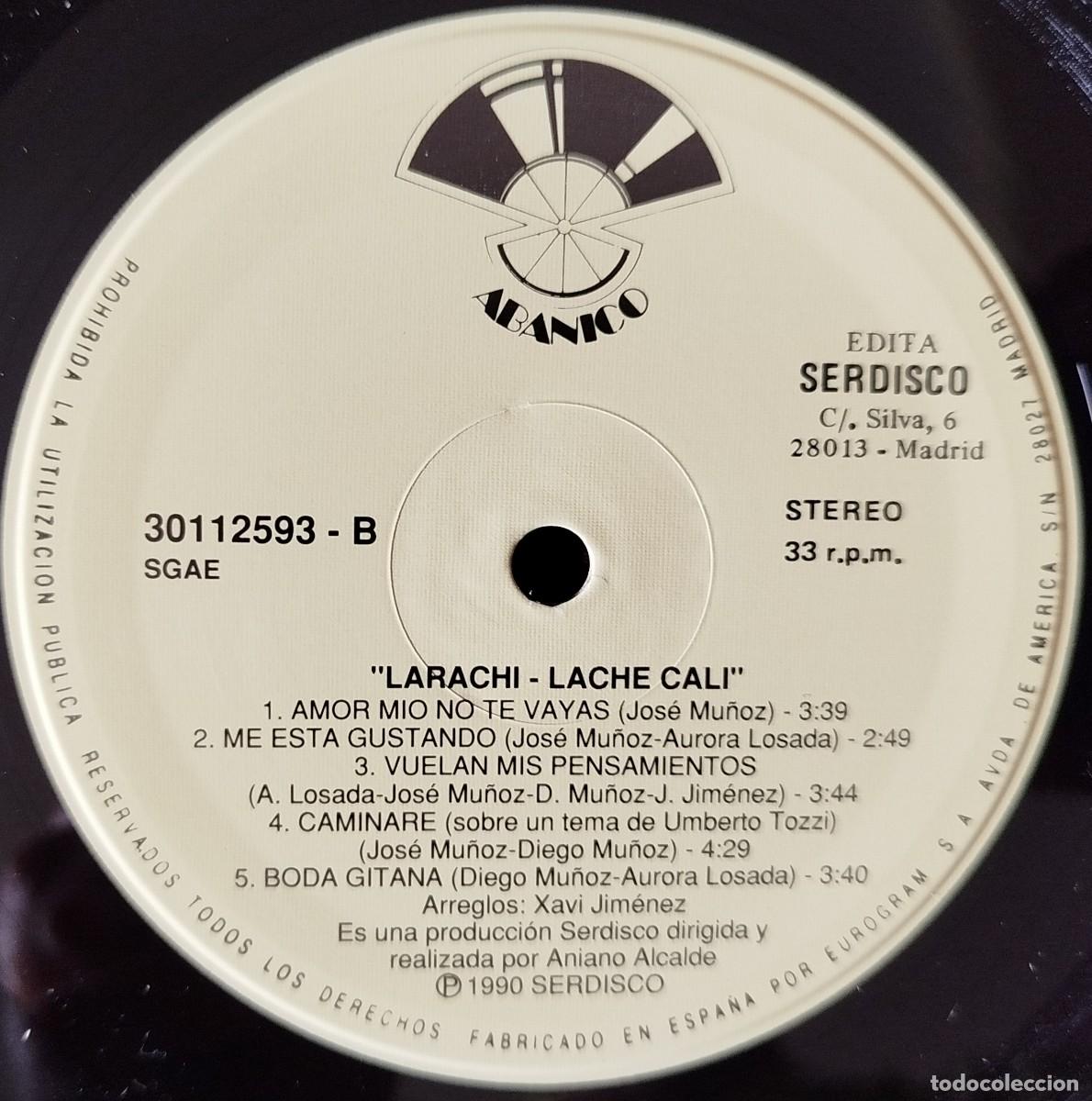 Discos de vinilo: LARACHI ** Lache Cali ** VINILO LP 1990 - Foto 4