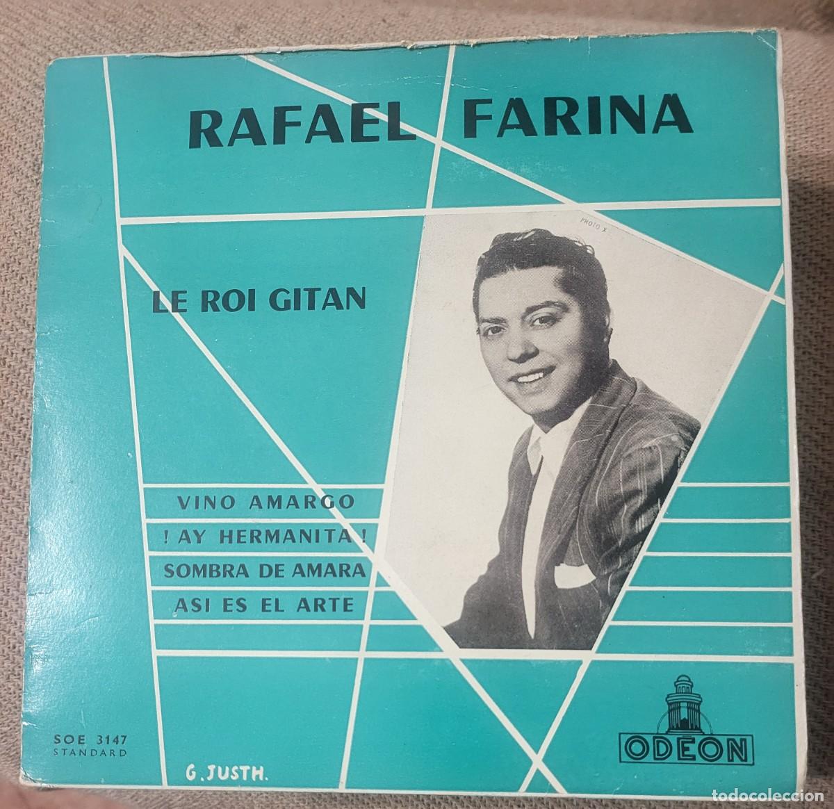 Discos de vinilo: Rafael Farina Ep sello Odeon editado en Francia... - Foto 1