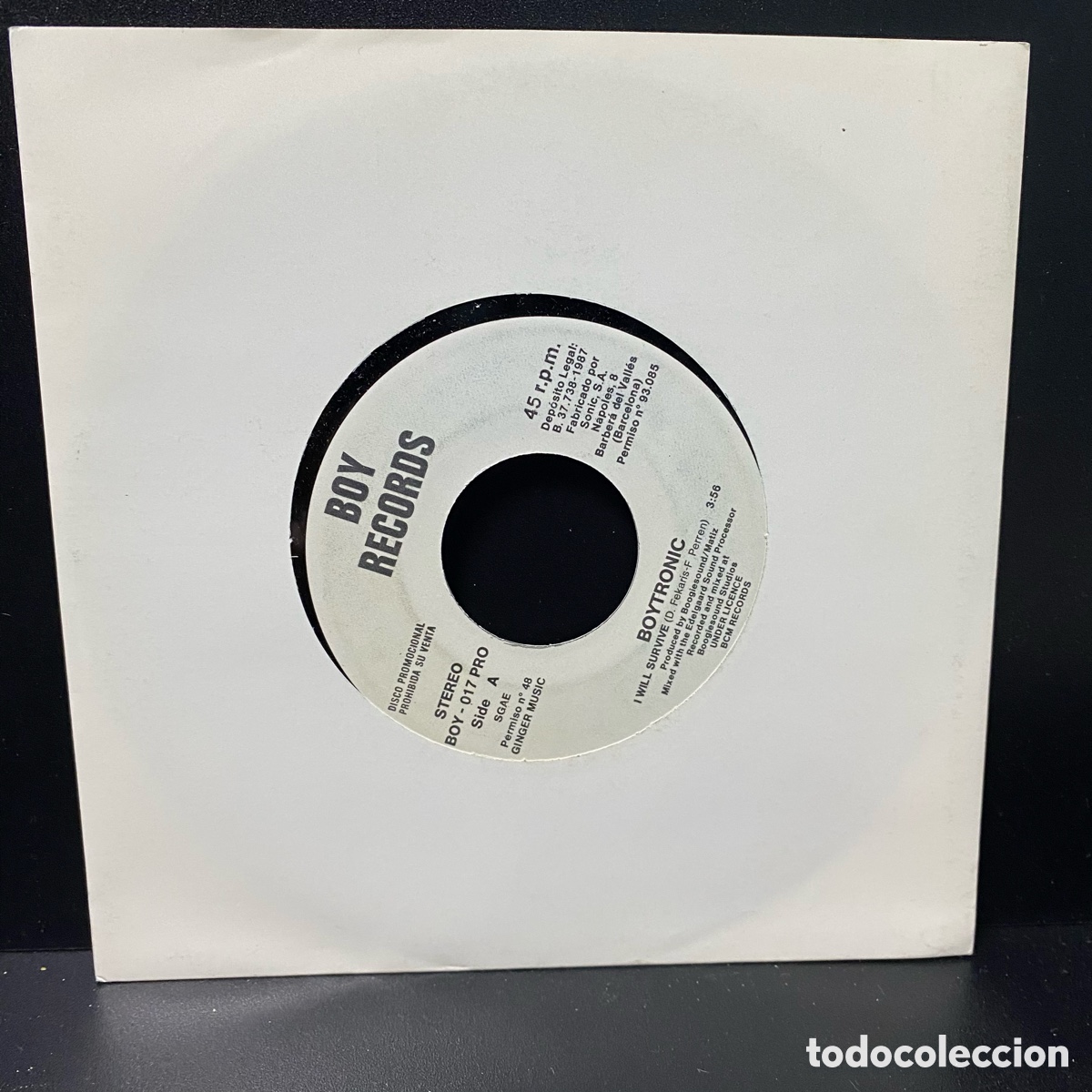 Discos de vinilo: Boytronic - I Will Survive (7, Single) - Foto 1