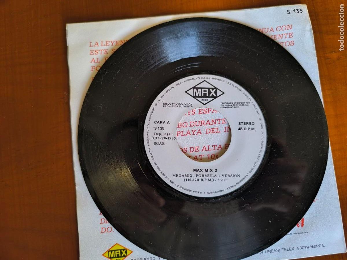 Discos de vinilo: SINGLE MEGAMIX - FORMULA 1 VERSION - DISCO PROMOCION - Foto 2