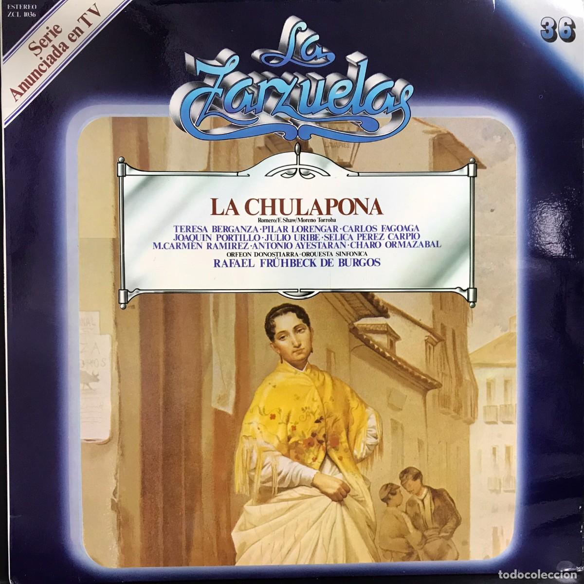 Discos de vinil: LA ZARZUELA - ZACOSA - DISCO 36 - La Chulapona