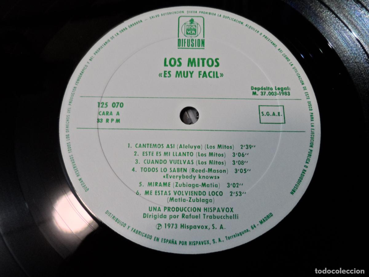 Discos de vinilo: LOS MITOS - ES MUY FACIL (SPAIN 1983) - Foto 3