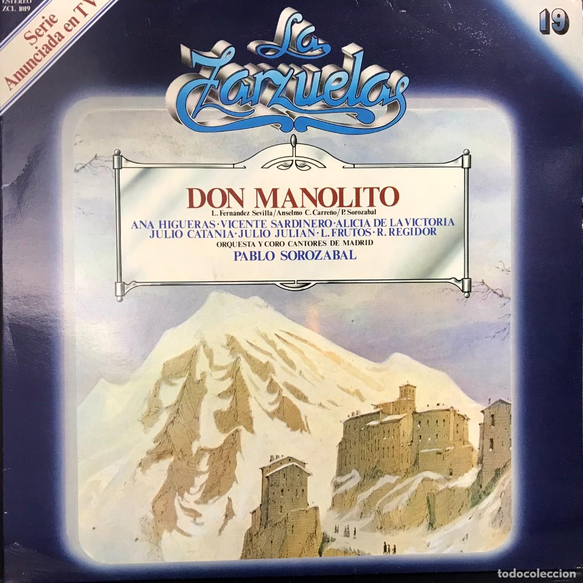 Disques de vinyle: LA ZARZUELA - ZACOSA - DISCO 19 - Don Manolito