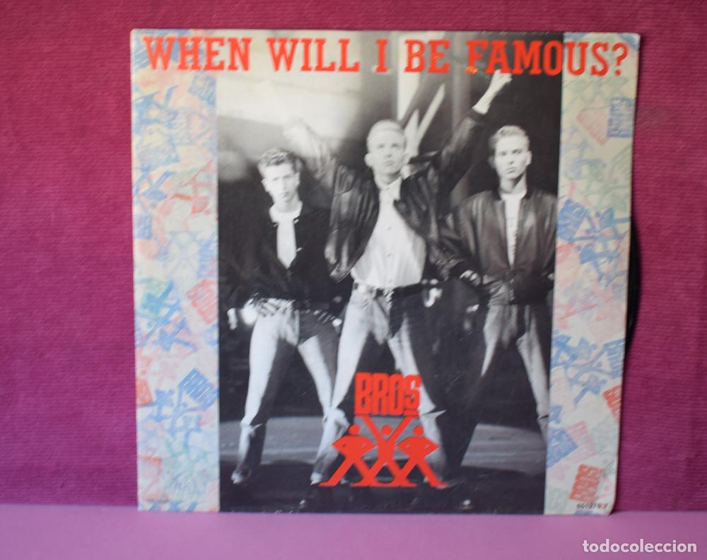 Discos de vinil: BROS &ndash; When Will I Be Famous? - SINGLE PROMO 1987