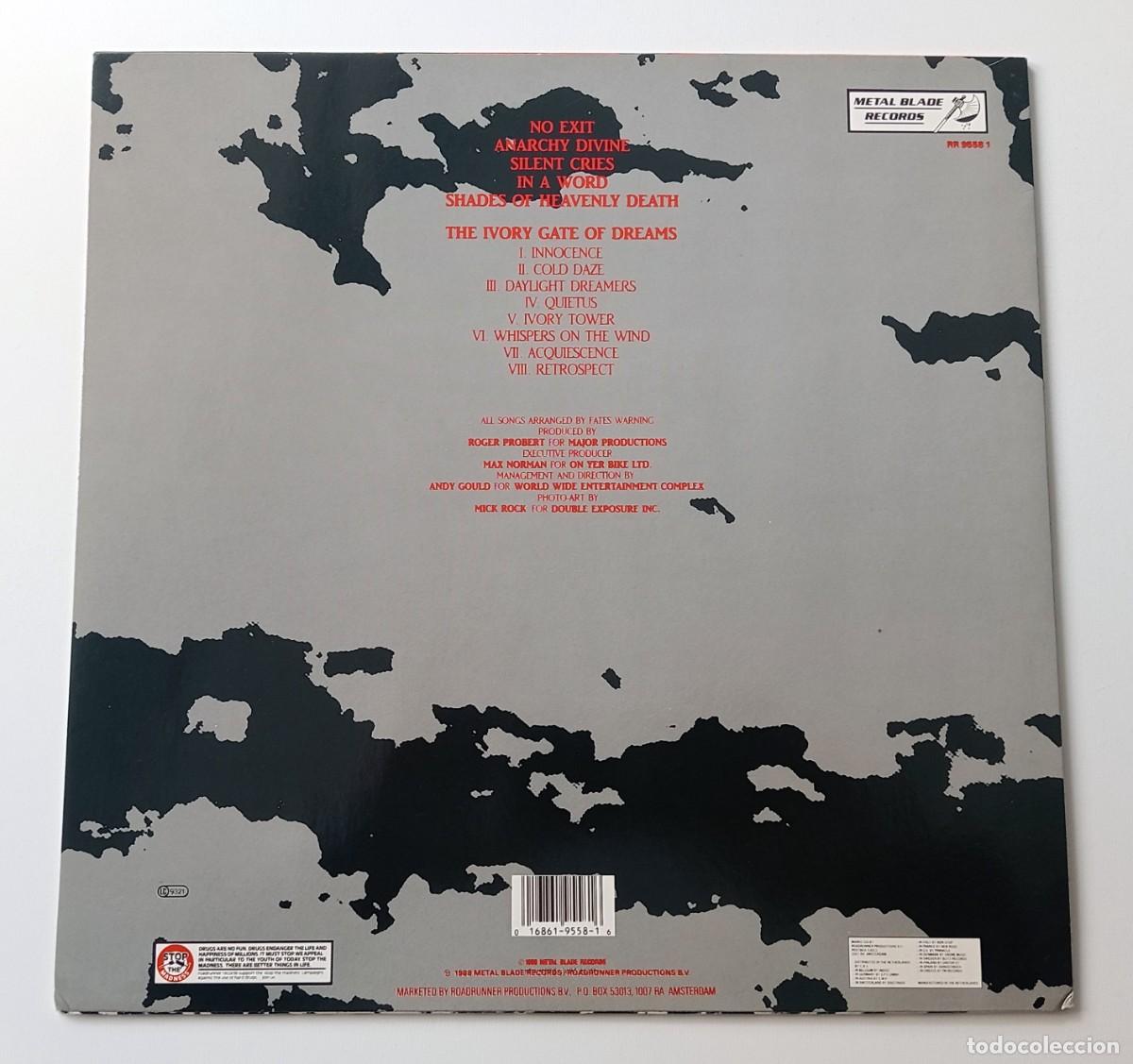 Discos de vinilo: LP FATES WARNING - NO EXIT - Foto 2