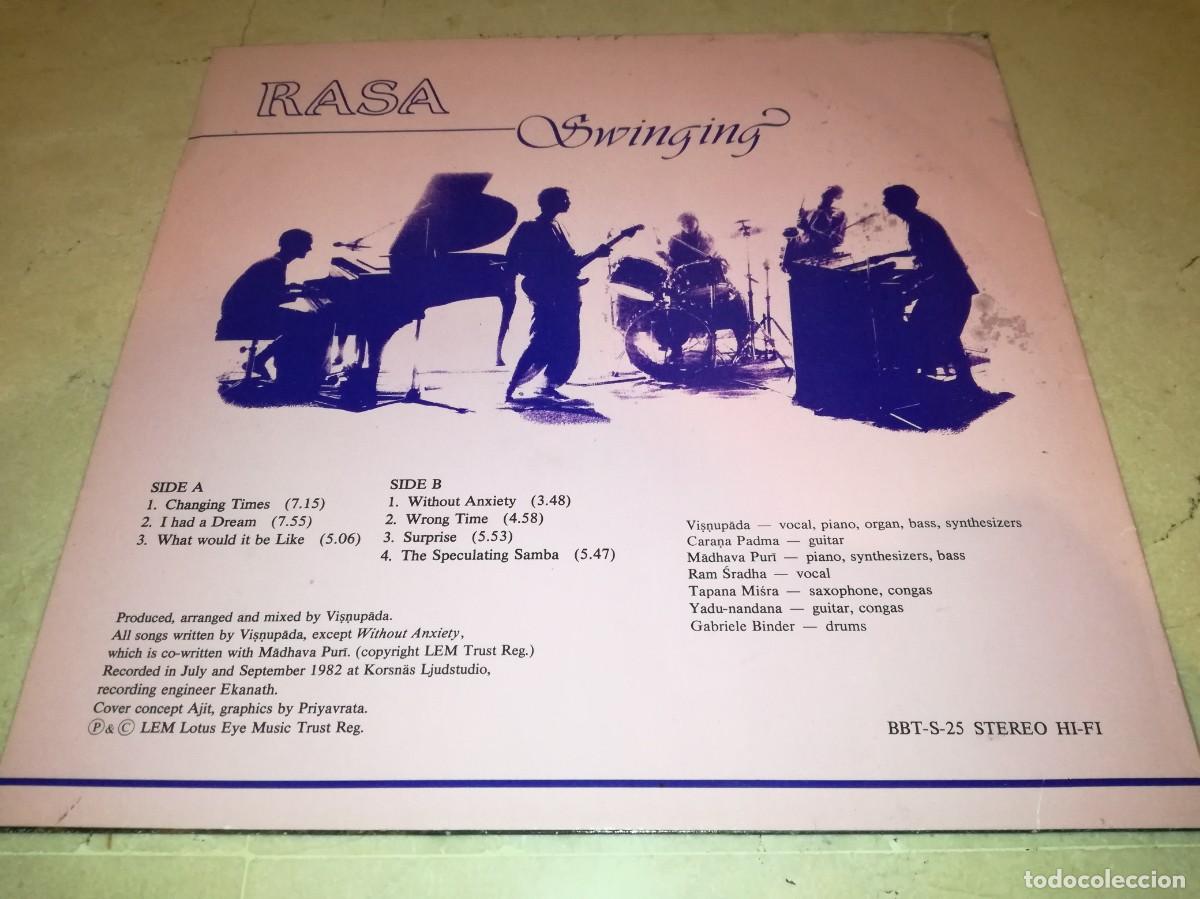 Discos de vinilo: RASA-SWINGING-ORIGINAL 1982 - Foto 2