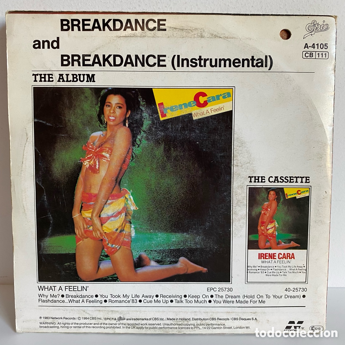 Discos de vinilo: Irene Cara - Breakdance (Single) - Foto 2
