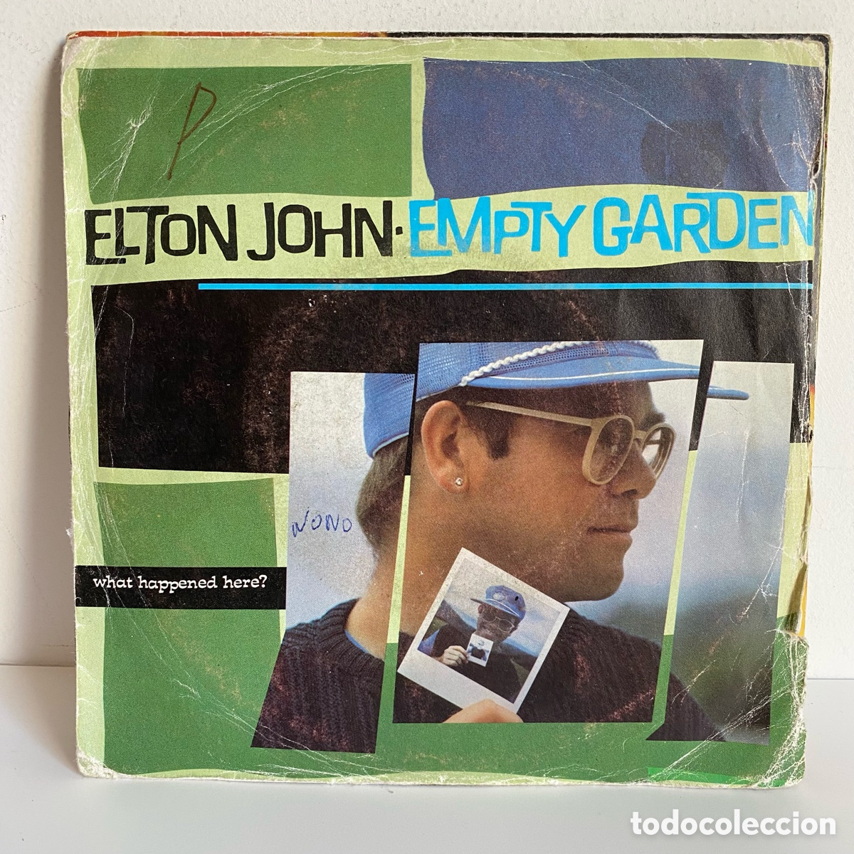 Discos de vinilo: Elton John - Empty Garden (Single) - Foto 1