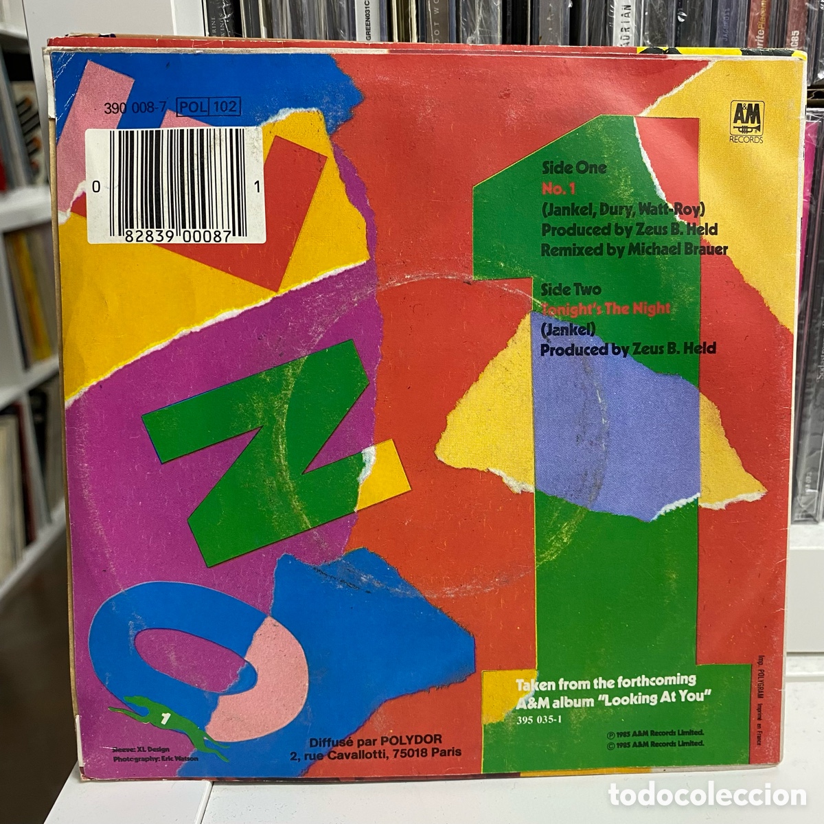 Discos de vinilo: Chas Jankel - No. 1 (Single) - Foto 2