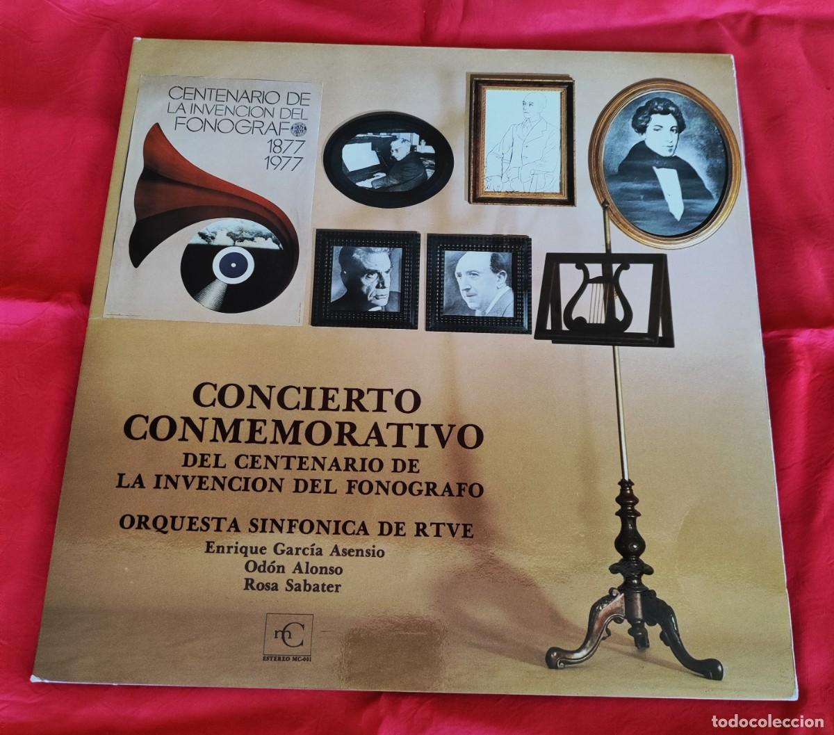 Disques de vinyle: CENTENARIO DE LA INVENCI&Oacute;N DEL FON&Oacute;GRAFO .- CONCIERTO CONMEMORATIVO.