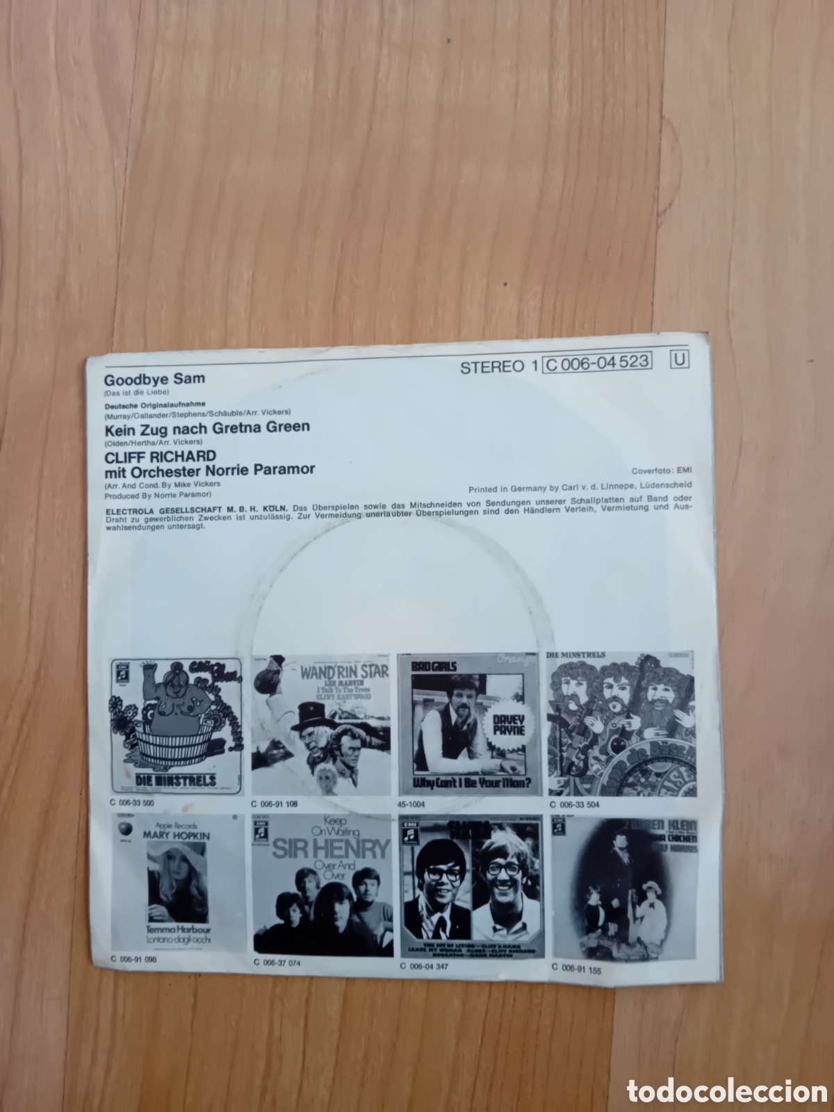 Discos de vinilo: CLIFF RICHARD. GOODBY SAM - Foto 2