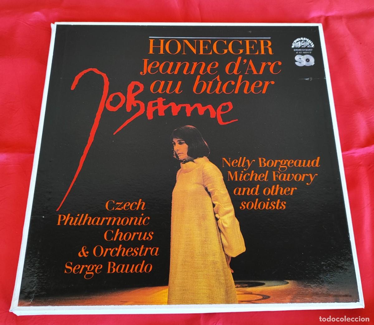 Discos de vinilo: HONEGGER .- JEANNE D&acute;ARC AU B&Ucirc;CHER. - Foto 1