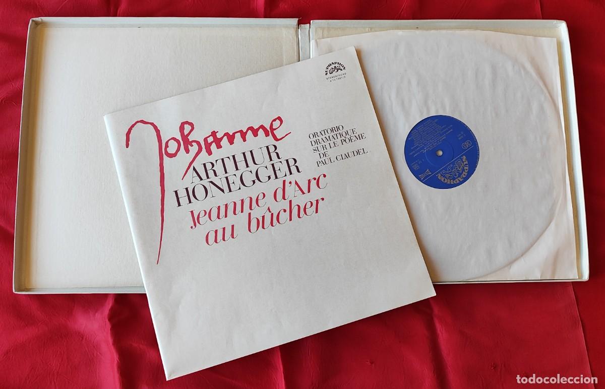 Discos de vinilo: HONEGGER .- JEANNE D&acute;ARC AU B&Ucirc;CHER. - Foto 2