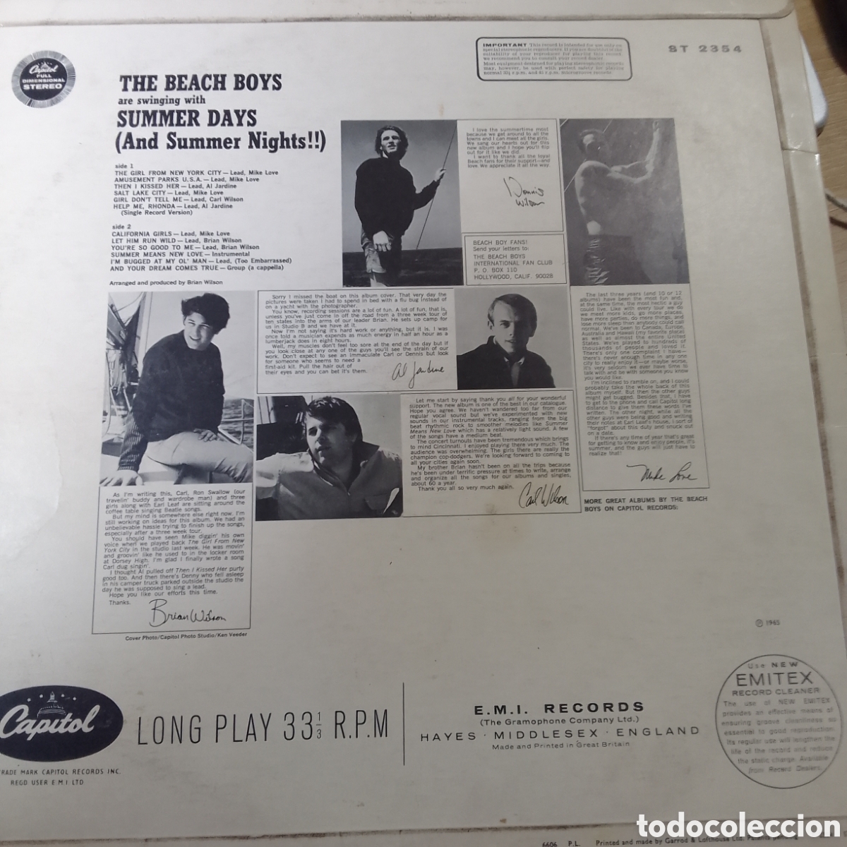 Discos de vinilo: THE BEACH BOYS SUMMER DAYS - Foto 2