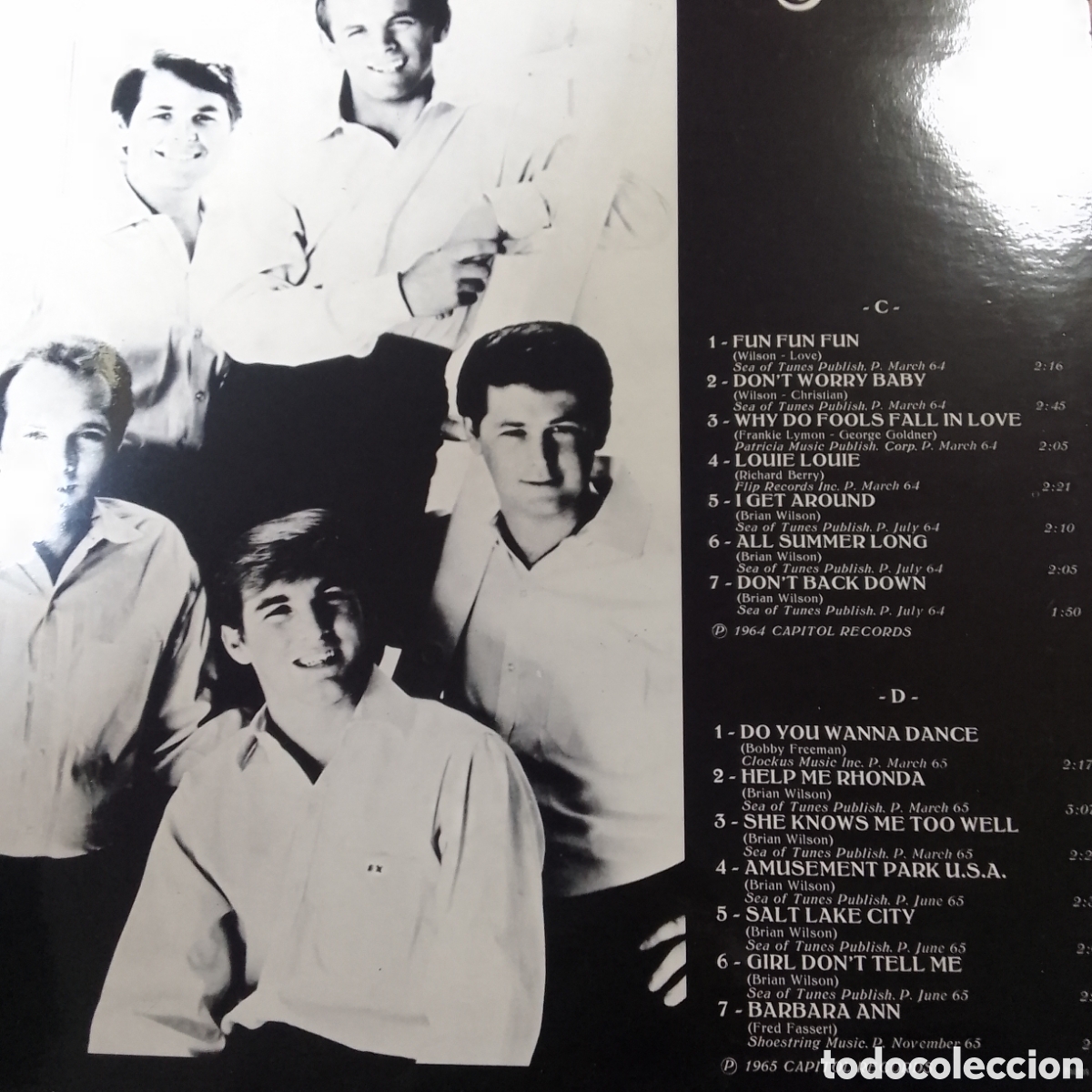 Discos de vinilo: THE BEACH BOYS 62/65 DOBLE LP - Foto 4
