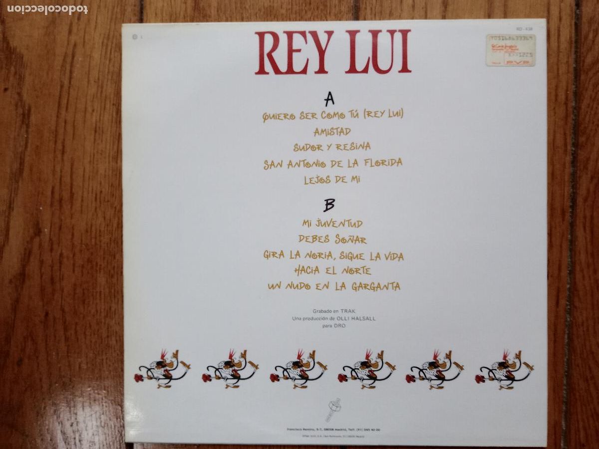 Discos de vinilo: Rey Lui - un nudo en la garganta - Foto 2