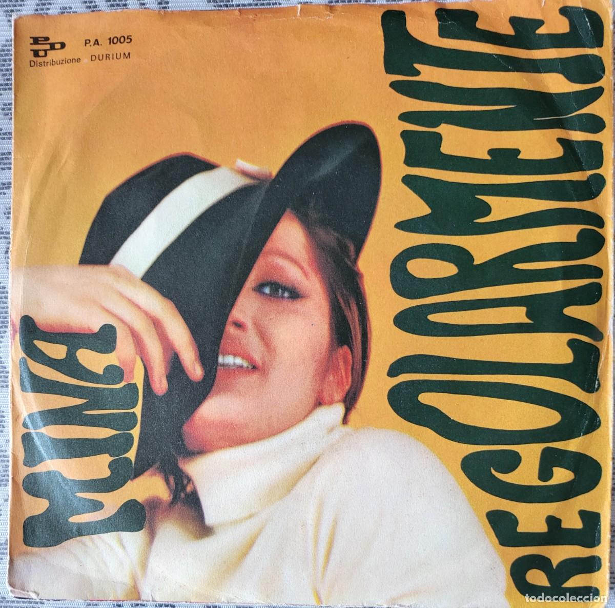 Discos de vinilo: Mina single sello PDU editado en Italia... - Foto 1