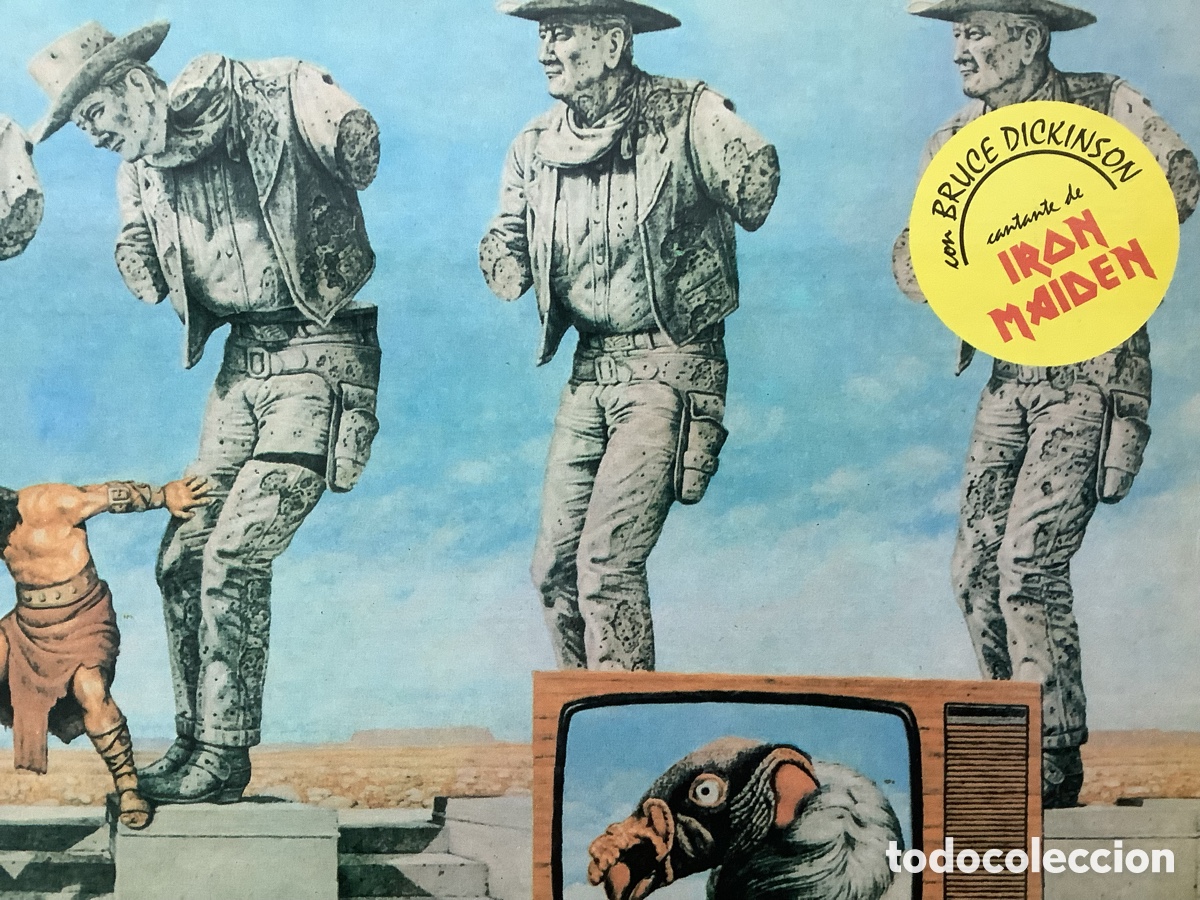 Discos de vinilo: SAMSON. SHOCK TACTICS. SPAIN 1989. - Foto 2