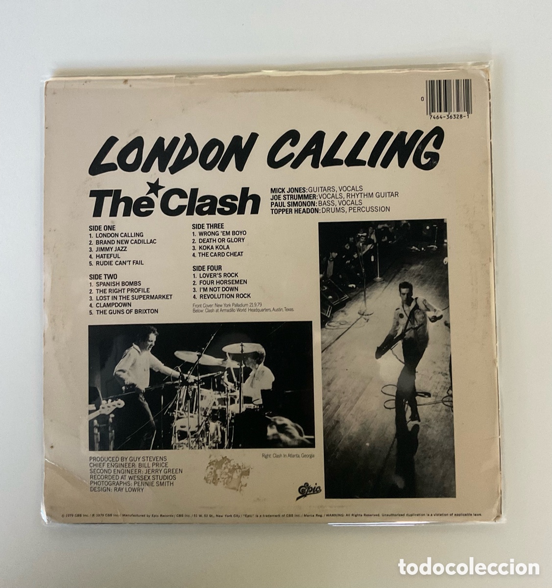 Discos de vinilo: LP. THE CLASH. London Calling. USA. - Foto 2