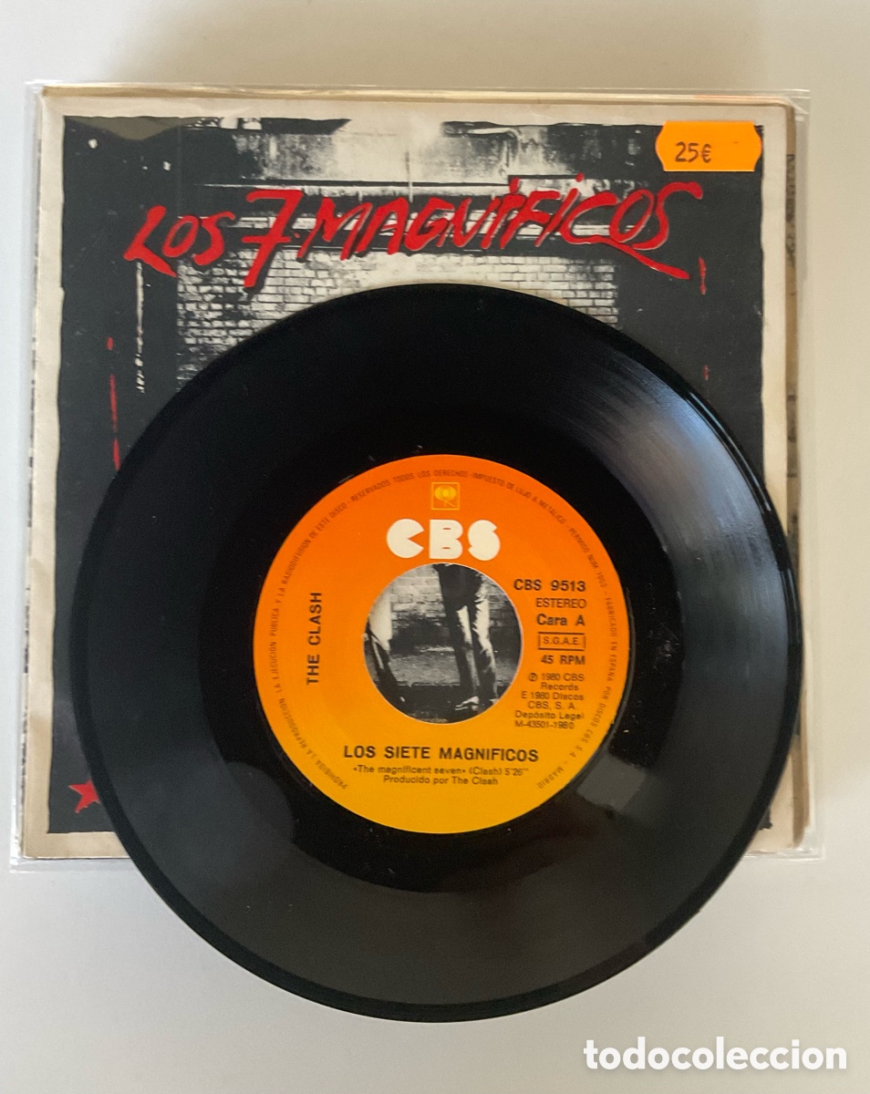 Discos de vinilo: THE CLASH. Lo Siete Magn&iacute;ficos. - Foto 3