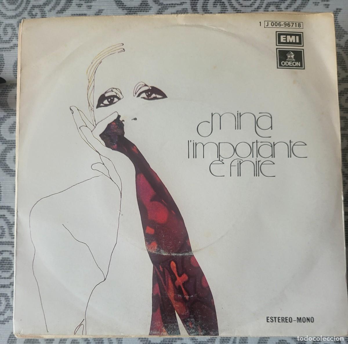 Discos de vinilo: Mina single sello Emi-Odeon editado en Espa&ntilde;a a&ntilde;o 1975... - Foto 1