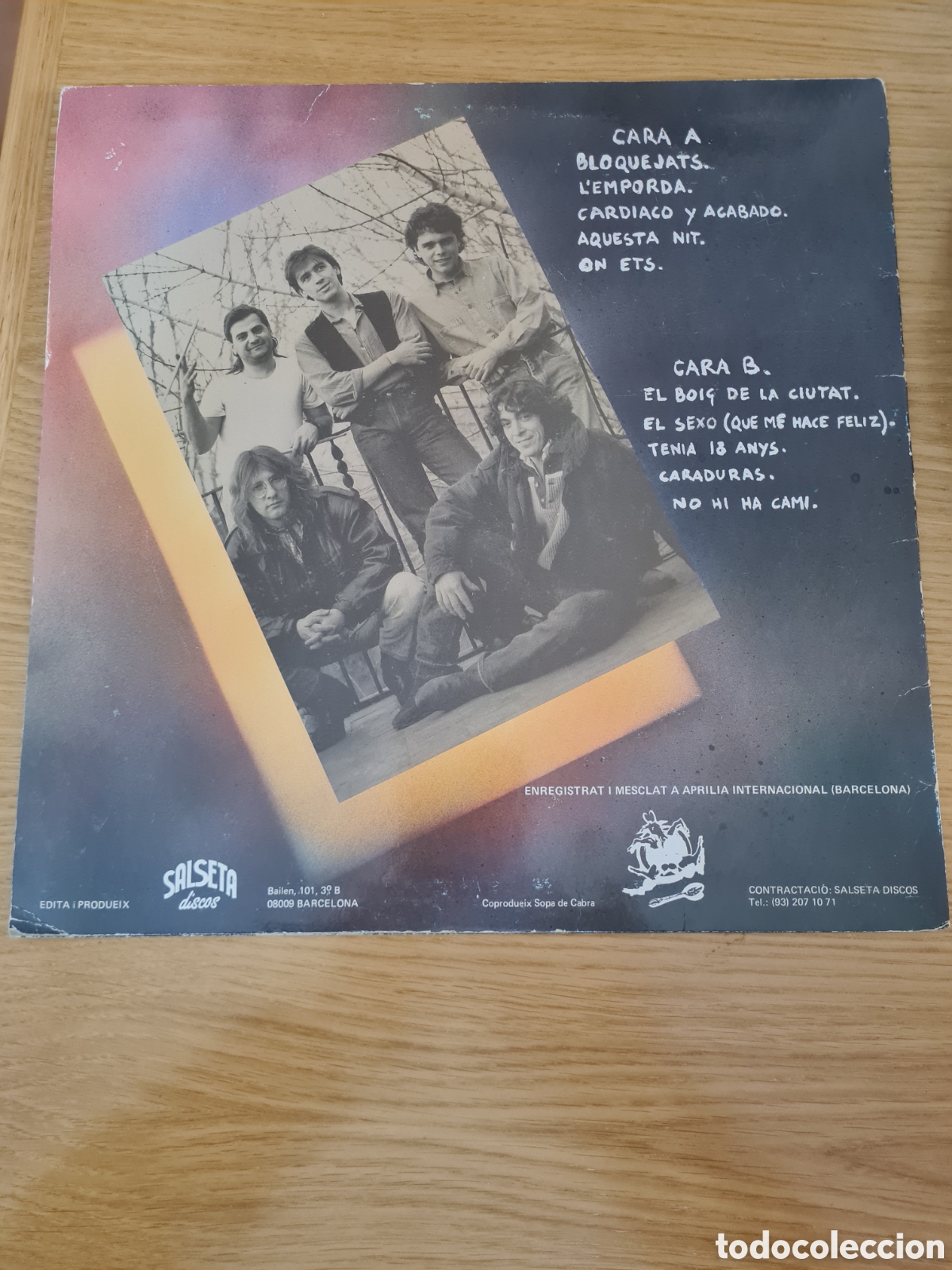 Discos de vinilo: B-LP SOPA DE CABRA. 1989. - Foto 2