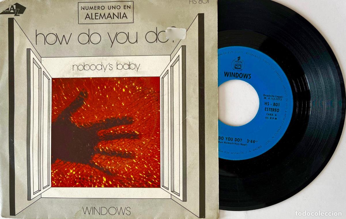 Discos de vinilo: WINDOWS. HOW DO YOU DO ?. SINGLE ORIGINAL ESPA&Ntilde;A 1972 - Foto 1